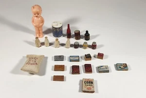 LOT OF VINTAGE MINI DOLLHOUSE MIXED KITCHEN AND HOME ITEMS  - Picture 1 of 17