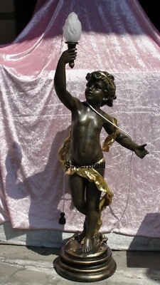 Lampe Barock Engel Putte Stehlampe Stehleuchte Figur Figurenlampe Skulptur R - Bild 1 von 4