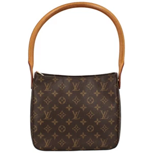 LOUIS VUITTON Looping MM M51146 Monogram Schultertasche Braun GEBRAUCHT - Bild 1 von 7