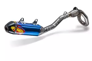 FMF HONDA CRF250R 22-24 FACTORY 4.1RCT TITANIUM MUFFLER STAINLESS HEADER EXHAUST - Picture 1 of 2