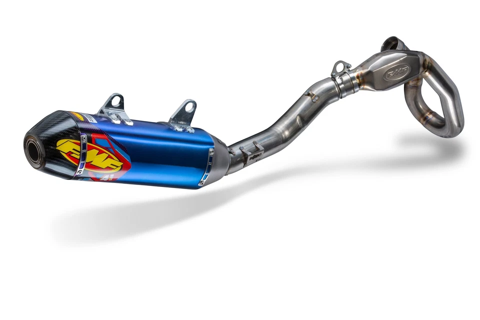 FMF HONDA CRF250R 22-24 FACTORY 4.1RCT TITANIUM MUFFLER STAINLESS HEADER EXHAUST - Image 1 of 2