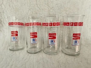 (4er Set) Vintage 1980 Coca Cola LA Los Angeles Olympiade Klar Gläser Tassen - Bild 1 von 17