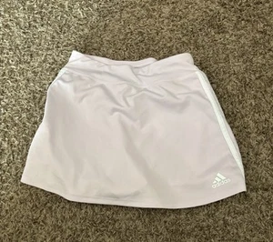 Adidas Triple Stripe Skort Girls' L (14) Medium Pink Elasticized Waist Pull-On - Picture 1 of 2