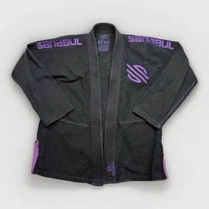Black Purple Sanabul Brazilian Jiu Jitsu Gi Kimono Top Women’s W4 20x27.5 BJJ - Picture 1 of 20
