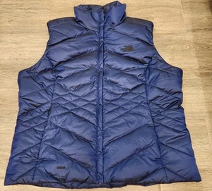 The North Face taglia XL piumino d'oca 550 aconcagua gilet imbottito blu ombroso - Foto 1 di 6