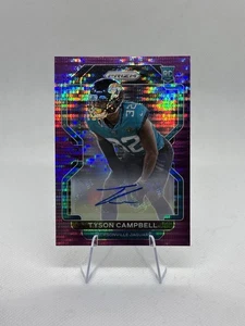 2021 Panini Prizm Tyson Campbell Purple Pulsar Auto #384 Jacksonville Jaguars - Picture 1 of 3