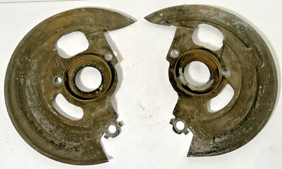 OEM 1969 Chevrolet Camaro Factory GM Disc Brake Backing Plates Dust Shields - Image 1 of 4