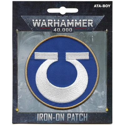 Warhammer 40K Ultramarines Patch Space Icon Gaming Embroidered Iron on - Image 1 of 3