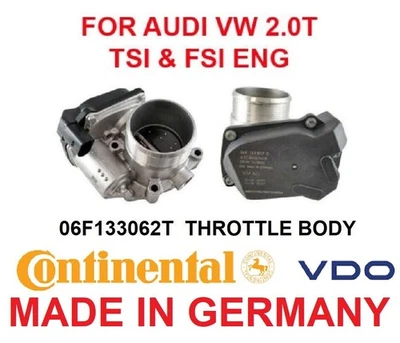 VW CONTINENTAL VDO Throttle Body  AUDI VW 2.0T TSI & FSI 06F133062T 06F133062AG - Image 1 of 3