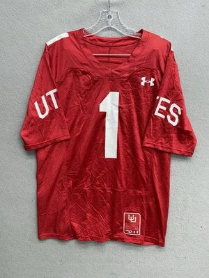 Under Armour  Utah Utes Football Jersey Size Medium M Red 150 Men’s - Image 1 of 4