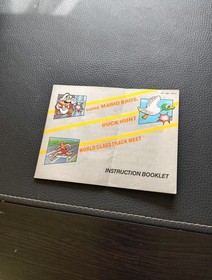 Super Mario Bros Duck Hunt World Class Track Meet~~MANUAL ONLY~~For the NES