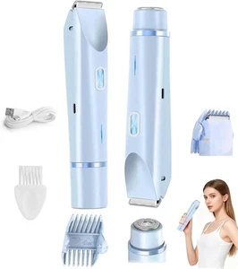 Afeitadora de mujer eléctrica batería cara axilas piernas zona íntima húmedo seco - Imagen 1 de 6