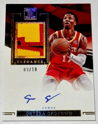 Onyeka Okongwu 2022-23 Impeccable Insane Patch Auto /10! GAME USED On Card Auto! - Image 1 of 2