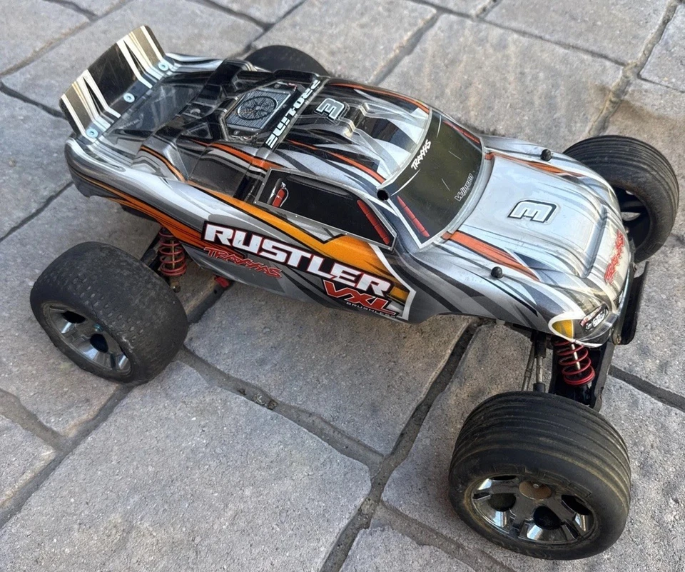 Traxxas Rustler Truck VXL  Brushless Motor UNTESTED For Parts Or Repair - Image 1 of 4