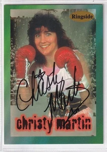 Christy Martin 1996 Ringlord Boxer SIGNED CARD AUTOGRAPHED - Picture 1 of 1
