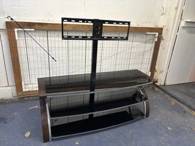 Gabinete con soporte de TV para TV de 42”-72” pulgadas centro de entretenimiento mesa consola multimedia Foto 1 de 4