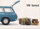 Prospekt Volkswagen VW Variant 1500 1600 ORIGINAL FALTPROSPEKT 1962 151311