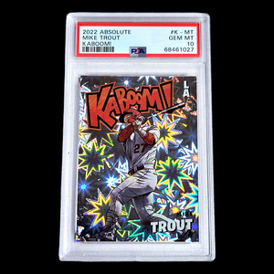 2022 Absolute MIKE TROUT KABOOM! MLB Los Angeles Angels SSP Case Hit PSA 10 GEM