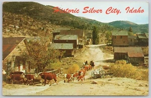 Silver City Idaho Vintage Postcard Historic Village Ghost Town - Bild 1 von 2