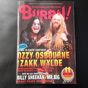 BURRN! November 2001 | JAPAN Hard Rock Heavy Metal Music Magazine OZZY OSBOURNE