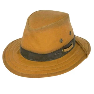 OUTBACK TRADING Unisex Willis Crushable Breathable Oilskin Hat, Sizes & Colors - Picture 1 of 8