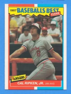 1987 Fleer Sluggers/Pitchers #35 Cal Ripken Jr. Orioles - Bild 1 von 1