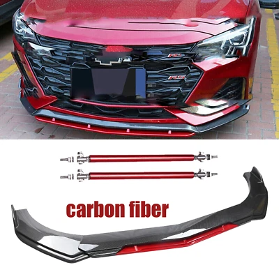 For Chevrolet Traverse Front Bumper Lip Splitter Spoiler Body Kits carbon fiber Foto 1 de 4