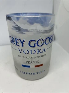 Vetro vodka grigio oca tagliato da bottiglia 1 litro alto 3,75"" 12 oz - Foto 1 di 3