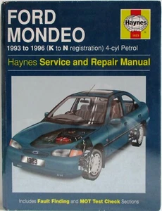 Haynes Ford Mondeo 1993 - 1996 (K to N Reg) 4 Cyl Petrol Service & Repair Manual - Picture 1 of 7