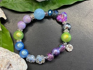 Armband Miracle Beads Gr. M-L Acryl Strass Magic Beads #1037-6 - Bild 1 von 3