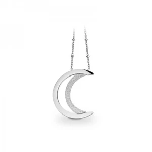 CEM ST9-002C 4-202690-001 Edelstahl Collier mit Mond 45+5cm Damen Halskette - Bild 1 von 1
