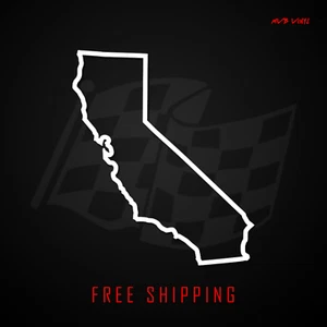 California State Outline Vinyl Decal Sticker | Angles Fransisco CA 612 - Picture 1 of 3