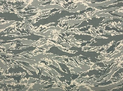 ABU TIGER STRIPE MILITARY CORDURA 500D NYLON WATERPROOF COATED DWR FABRIC 60" W - Image 1 of 4