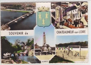 CPSM 45110 Chateauneuf Sur Loire Multivues Edt Combier Ca1958 - Picture 1 of 2