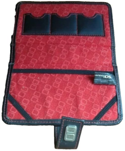 Nintendo DS Game Boy Carrying Case~USED~Black With Red Lining~Snap Closure - Picture 1 of 4