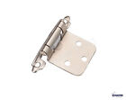 Qty 20 Satin Nickel Self Closing Kitchen Cabinet Hinge Face Mount Overlay