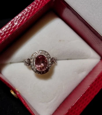 CAVILL - Roter Apatit - Ring, ca. 1,72 Ct., 925 SI, Gr. 18 - Sammler,RAR!!! - Bild 1 von 4