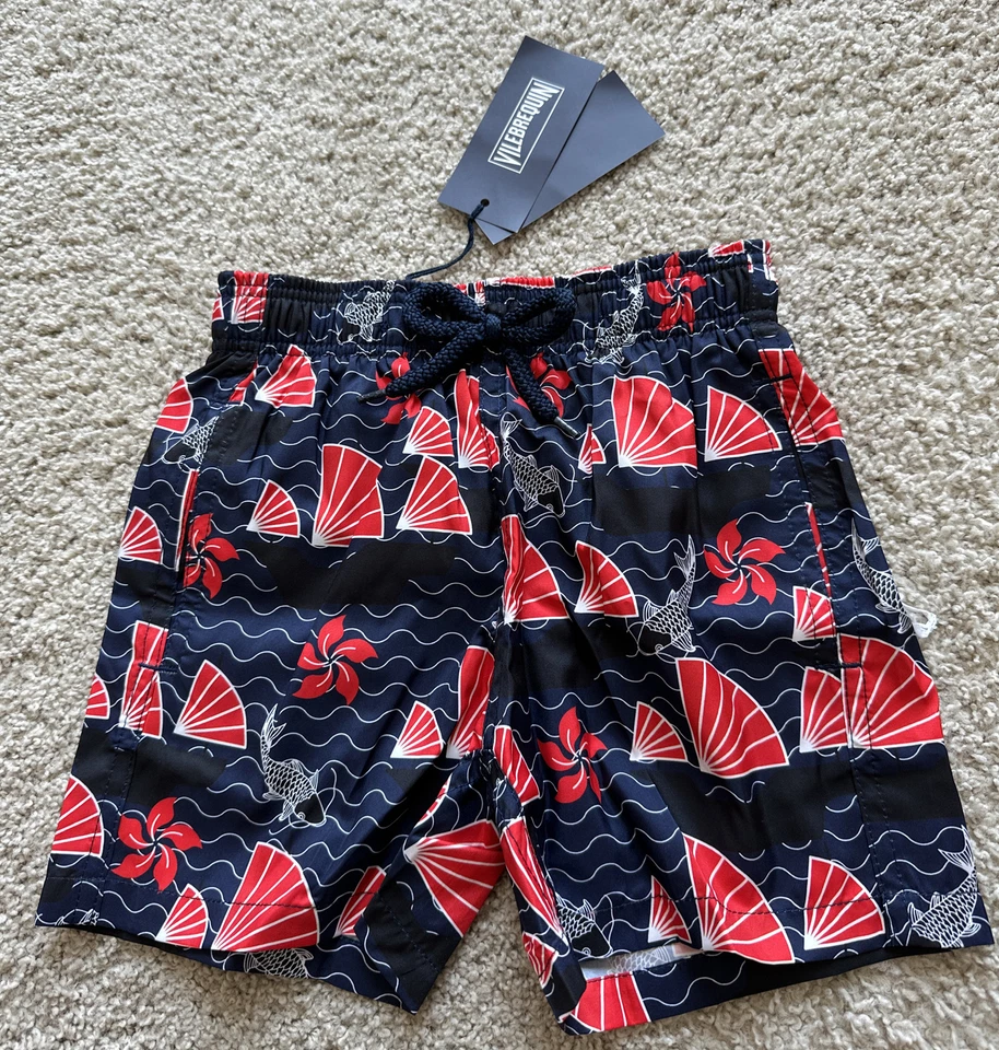 NOVO BAÚS DE BANHO VILEBREQUIN 100% AUTÊNTICO PARA CRIANÇAS - AZUL MARINHO - 2 ANOS - Imagem 1 de 4