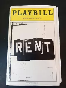 Rent @ Nederlander Theatre NYC Broadway Playbill 23.07.2005 - Bild 1 von 10