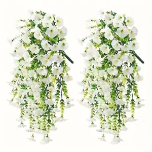 Artificial Flowers Vine Plant Hanging Decoration Morning Glory Hanging Flowers - Picture 1 of 17