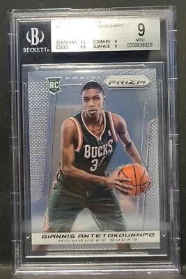 2013-14 Panini Prizm Giannis Antetokoumpo RC #290 BGS 9 (2 9.5 Subs) - Image 1 of 3