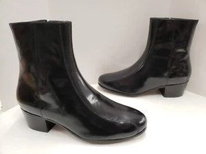 NUEVO EN CAJA Botas de vestir para hombre Florsheim DUKE cremallera lateral punta de bicicleta al tobillo 17087 01 negras - Imagen 1 de 5