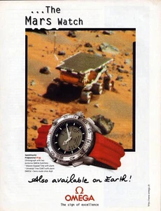 OMEGA Speedmaster The Mars Watch Nasa Astronaut Original 1998 Print Ad!! - Picture 1 of 1