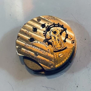 45MM ILLINOIS POCKET WATCH MOVEMENT - TO RESTORE - Picture 1 of 2