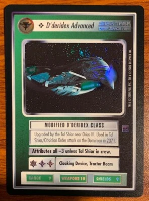 2000 Decipher Star Trek Reflections D'deridex Advanced Used Free Shipping - Image 1 of 2