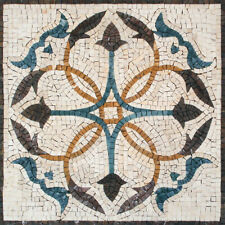 GO045, 19.69"×19.69" Bathroom Tile Ideas, Marble Mosaic Shower Floor Tile