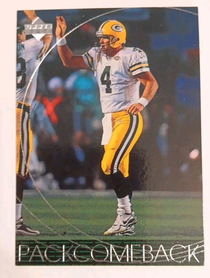 1998 Upper Deck Brett Favre PACK COMEBACK PACKERS SET card #66 - Image 1 of 2
