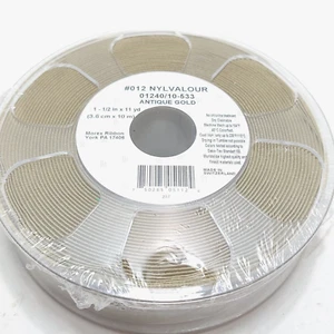 Morex Ribbon Nylon 1 1/2 inches by 11 Yards Antique Gold Item - Picture 1 of 5