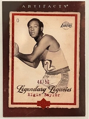 Artefactos de cubierta superior 2007-08 Elgin Baylor Legendary Legacies/50 #169 baloncesto Foto 1 de 3