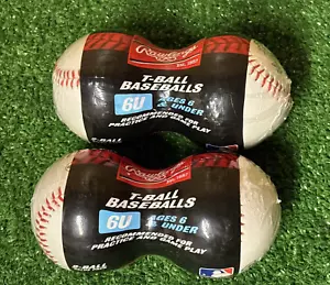 4-Rawlings T-Balls Baseball 2-2 Packs League Play Baseballs 6U - NEW - Picture 1 of 3
